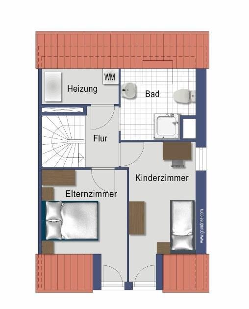 46399 Bocholt, Hellweg 52 Bild Grundriss 2. Etage